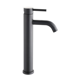 Bathroom Sink Tall Lavatory Faucet - Single Handle One Hole In Brushed Gold Modern For Ornament