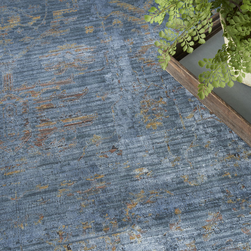 Tapis d'intérieur luxueux Bungalow Bungalow, Rectangle 9 pi 10 po x 12 pi 6 po