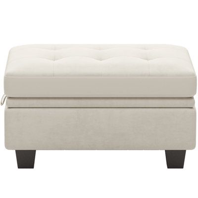 Shavera Upholstered Multifunctional Removeable Storage Ottoman