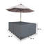 Housse pour ensemble de salle à manger rectangulaire extensible et robuste avec trou pour parasol-726580078-726580066