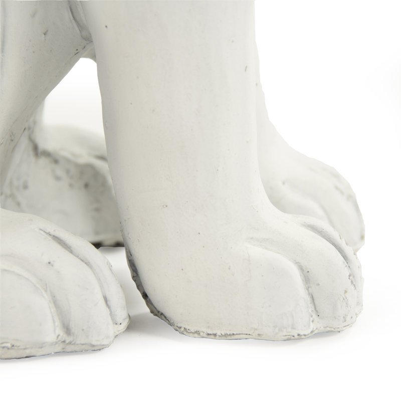 Woolforlk Rabbit Figurine, 7.5" H x 19" W x 11.5" D