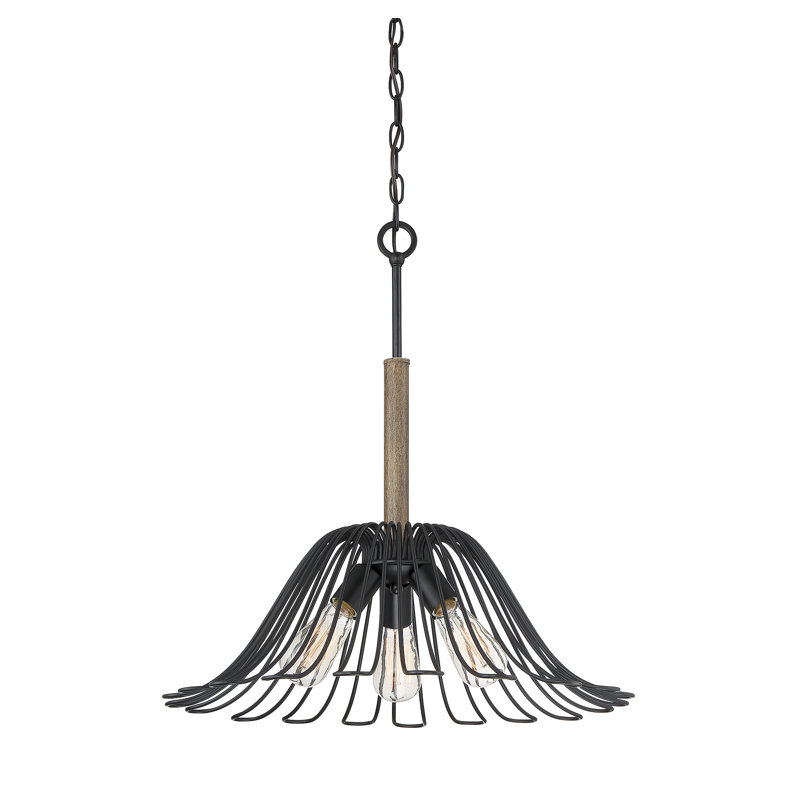 Luminaire pour dôme 3 lumières unique Fincher