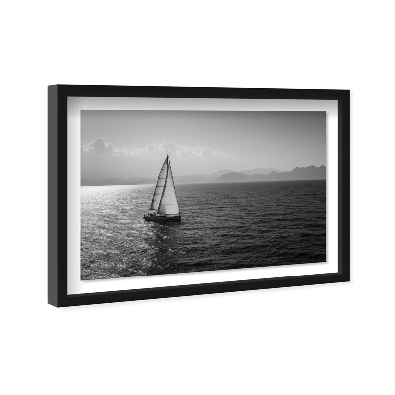 Edge Of Silence Print by Oliver Gal, 11.5"H x 16.5"W, Black Shadowbox
