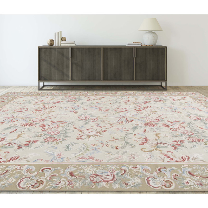 Aubusson Wool Area Rug