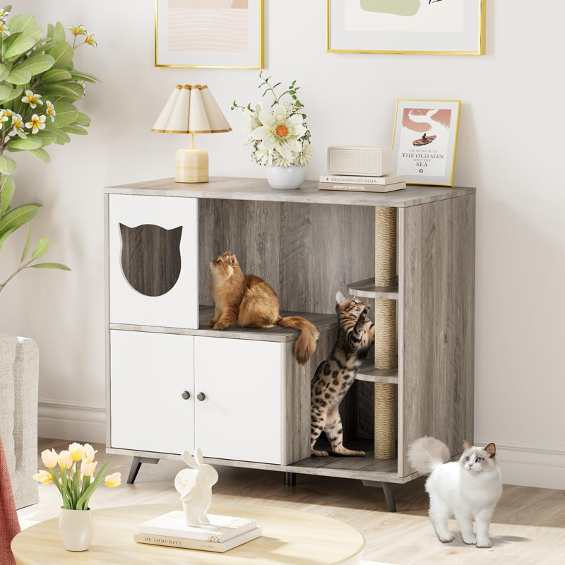 Litter Box Enclosure, White