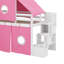 Lit mezzanine simple avec tente et tour