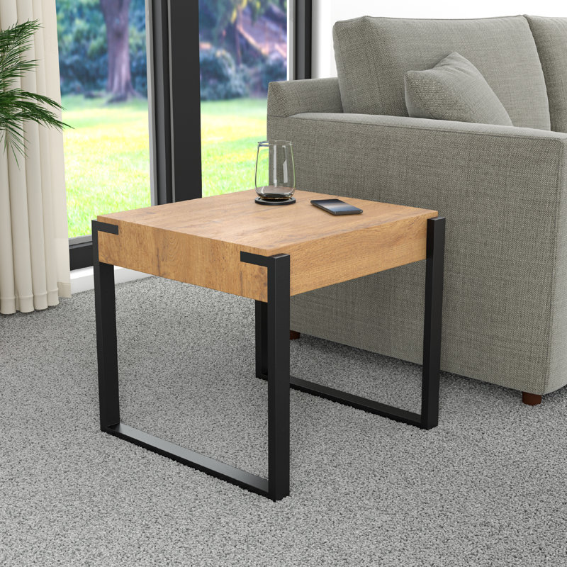 Cendejas Side Table, Light Wood