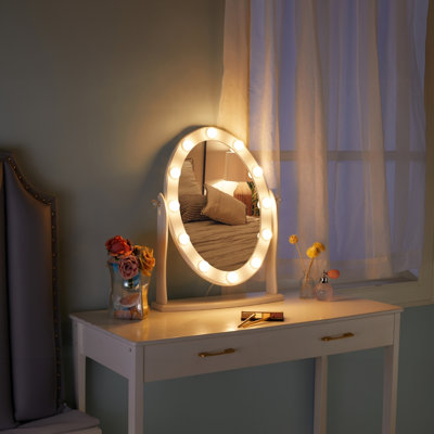 Miroir de maquillage avec lumière