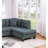Living Room Furniture 2-PCS Sectional Sofa Set LAF Sofa And RAF Chaise Tweeted-Like Velvet Tufted Couch Nailheads-1097812214