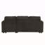 Canapé modulaire en L de 83,5 po avec canapé en L et canapé-lit avec grand espace de rangement, deux porte-gobelets et deux ports USB pour le salon, noir
