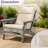Outdoor Chair Cushion - 45x21.5x3in High Back Outdoor Chair Cushions for Patio Furniture, Rocking, Adirondack or Dining Seats - Water, Fade, and UV-Resistant Fabric Pads with Ties (Tan)-1815799488