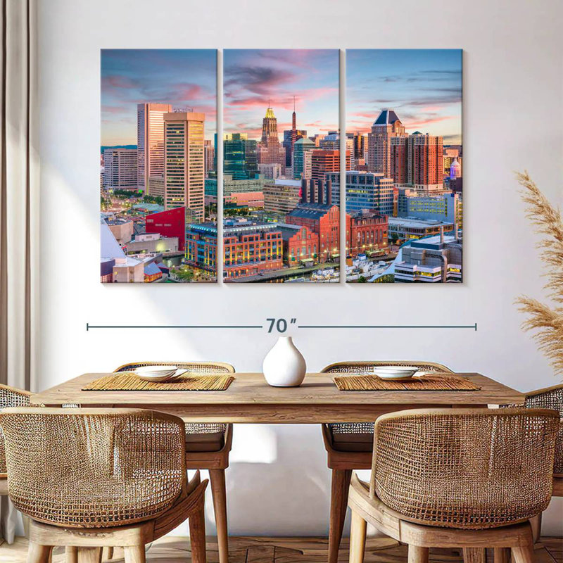 Sireci Baltimore Sunset, 42" H x 65" W