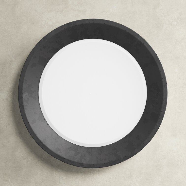 Carey Round Coastal Accent Mirror