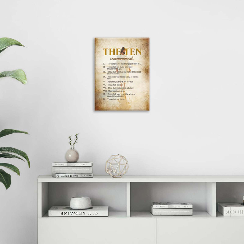 The Ten Commandments Christian Pictures  Wall Art 30x40cm