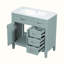 Ensemble de meuble-lavabo simple 35,98 po avec plateau en bois manufacturé Ranyla