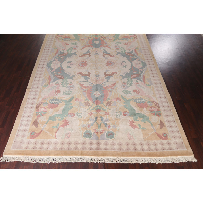Tapis népalais en laine noué à la main 12 x 18