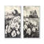 Pivoines monochromes à la ferme I - Collection d'art mural floral 2 panneaux-17982720-17982724