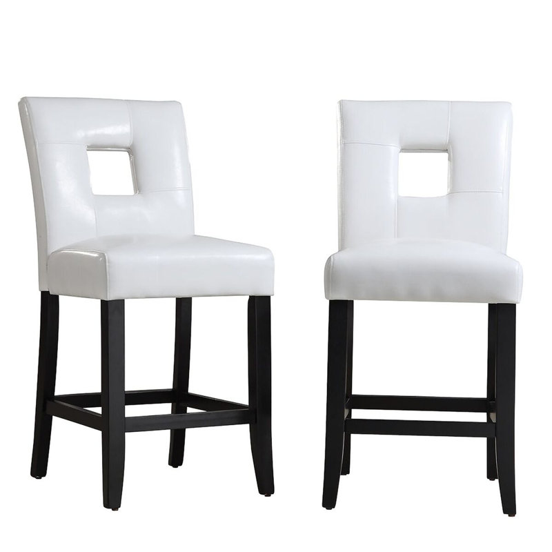 Aayush 26.25" Counter Stool, White