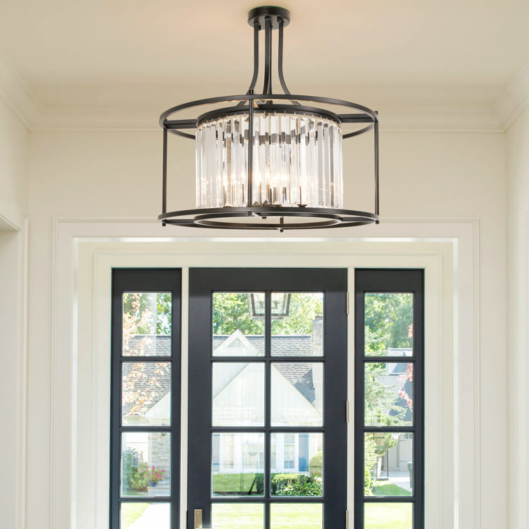 Nekeysha 4 - Light Dimmable Drum Chandelier