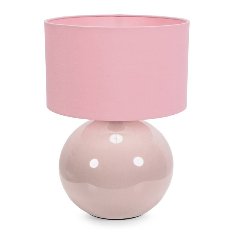 Motes Ceramic Table Lamp, Pink, No, Cream