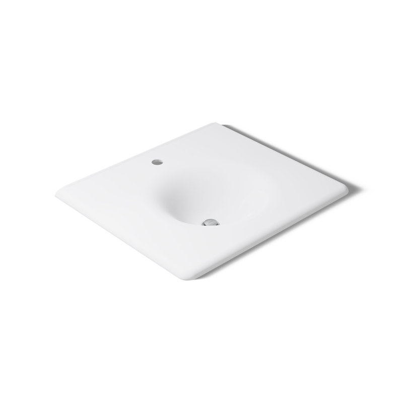 Iron Impressions 26" Single Bathroom Vanity Top, White, Single, White
