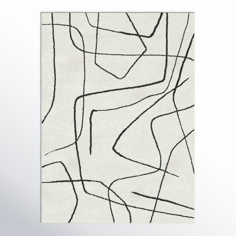 Julian Abstract Indoor Rug, Rectangle 5'3" x 7'