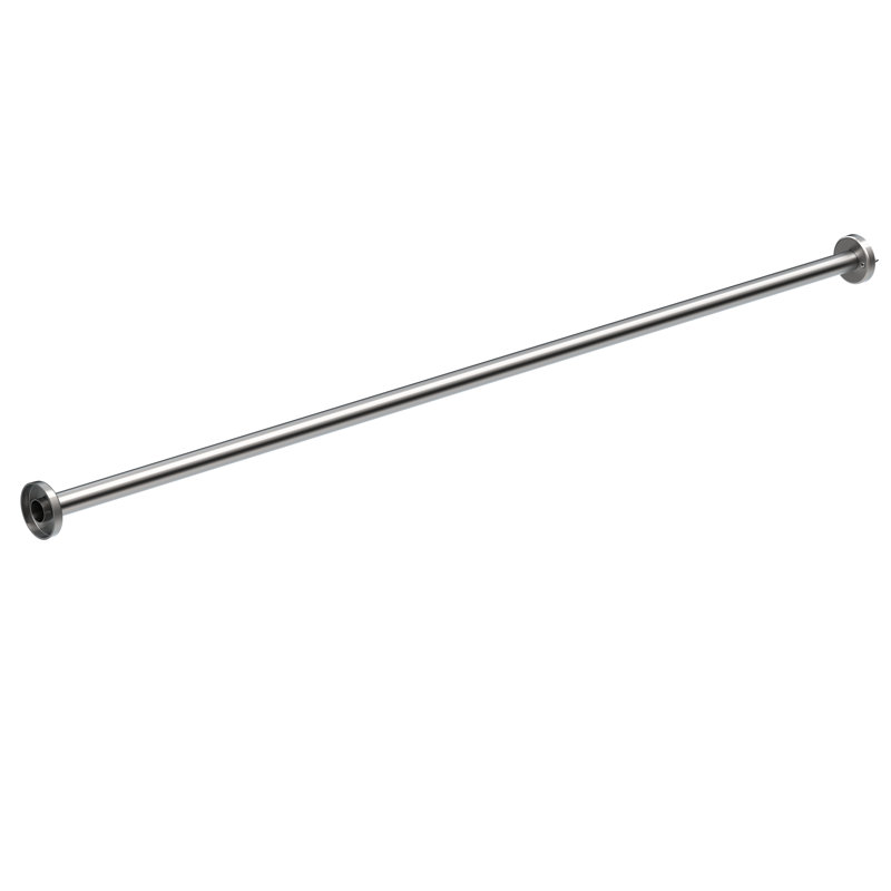 Tringle droite droite à rideau de douche, H 2 po x l 60 po x P 3 po