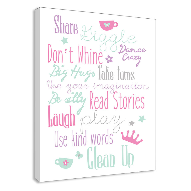 Art sur toile, filles, H 14 po x l 11 po x P 1,5 po