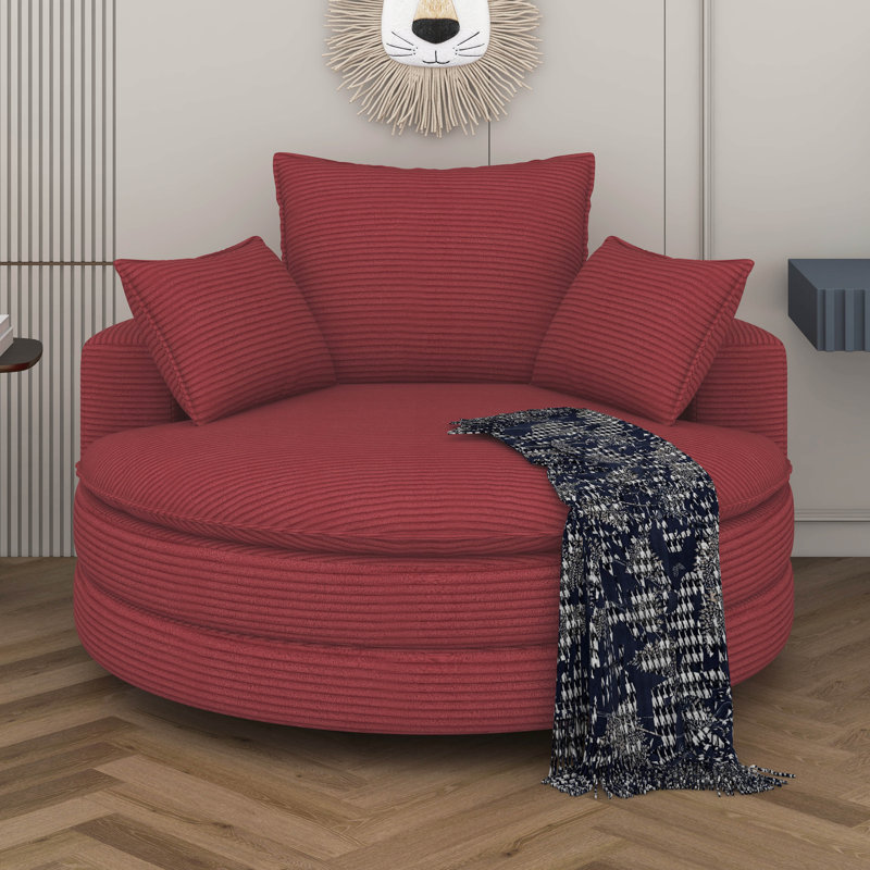 Fauteuil demi-tonneau Boneless, Red