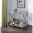 Vaught Rectangular Bar Cart in Antique Gold and Mirrored