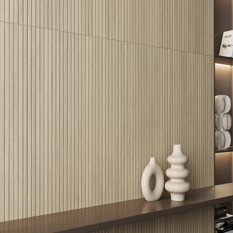 Osaka Maple Fluted Porcelain Wall/Floor Tile (2 Tiles Per Box), Osaka Maple