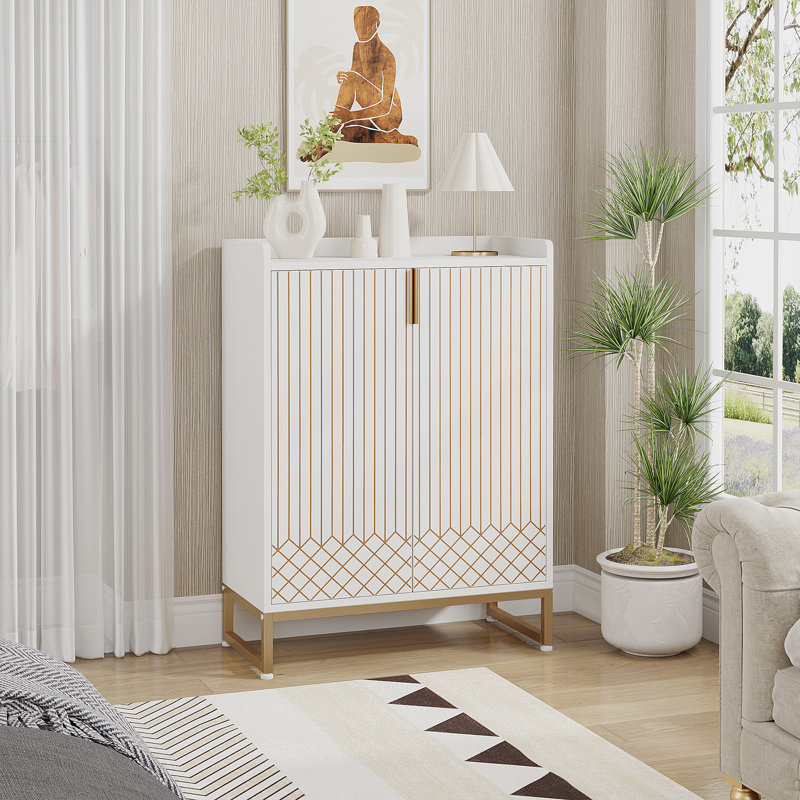 Armoire de rangement pour 25 paires de chaussures, Blanc