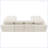 Modern Sofa 110*72" Modular U Shaped Sectional Sofa,Luxury Chenille Floor Couch Set,Foam-Filled Sleeper Sofa Bed-108796393