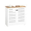 Gusti 60cm Single Bathroom Vanity Base Only in White