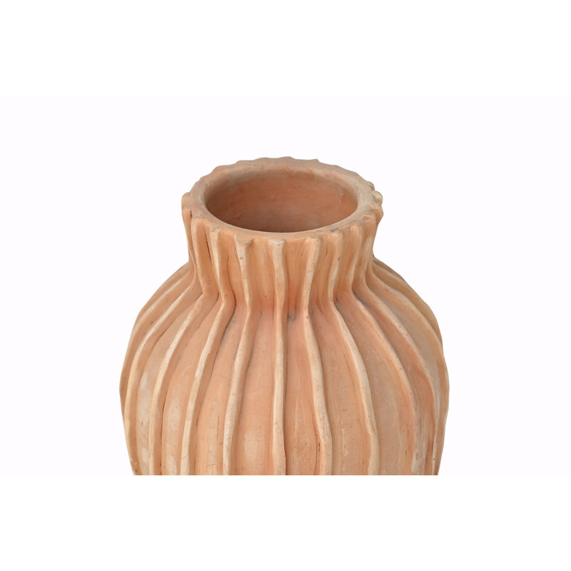 Terracotta Vase Dia 10" & H 13.8"