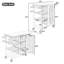 Îlot de cuisine extérieur pliable-46064180