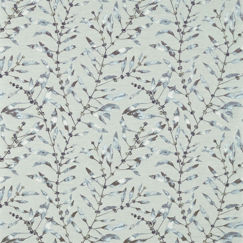 Chaconia Fabric, Indigo/Seaspray