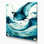 «Hawaiian Manta Rays», art mural sur toile verte