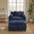 Chenille bleu