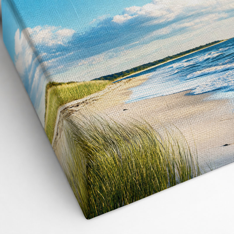 Impression sur toile «Tranquil Shores: Coastal Beach Morning», H 36 po x l 48 po