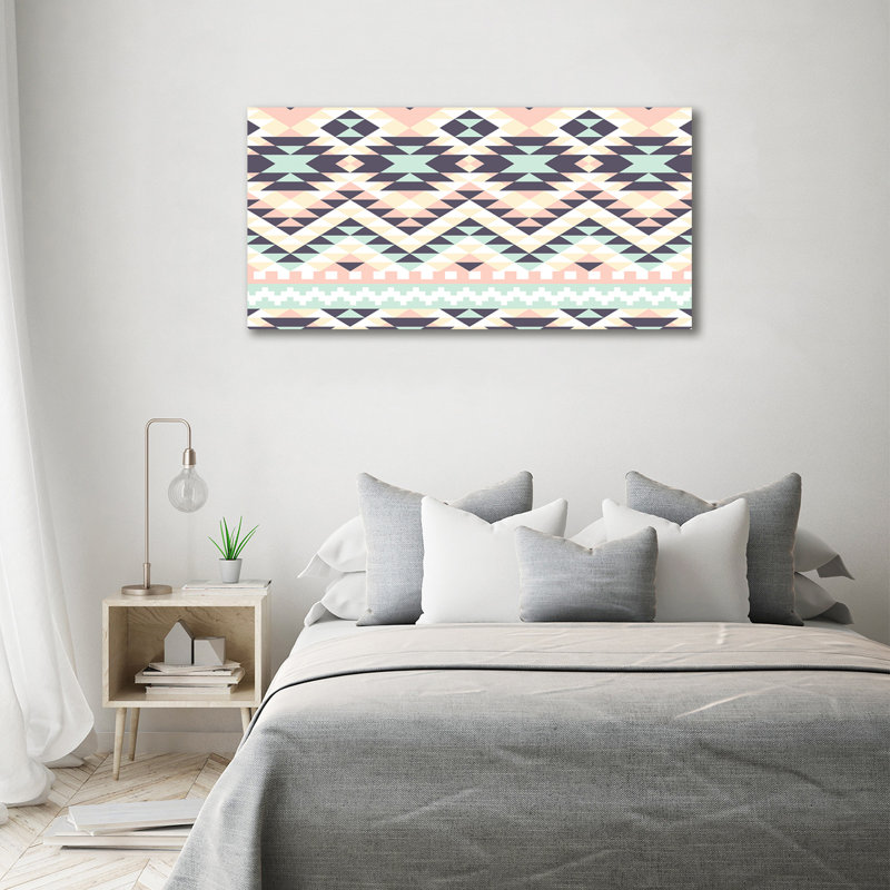 Ethnic Background - Wrapped Canvas Print