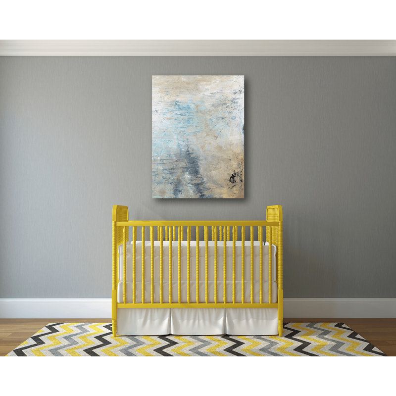 Sky Print by John Beard, 25.5" H x 21.5" W x 1.75" D, Brown Framed Canvas