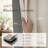 Cadnite 50" W Thermal 100% Blackout Linen Textured Curtain  2 Panels Set-718191240-706787545