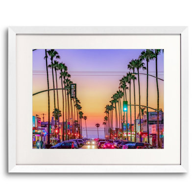 Newport Avenue, Ocean Beach sunset Photographic Print