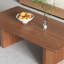 Table basse rectangulaire en bois massif noyer-1311898174