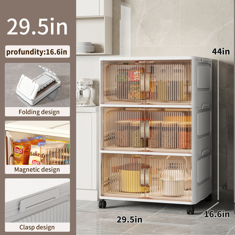 Collapsible Storage Bins With Lids