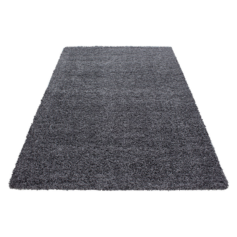 Chuck Shaggy Grey Rug, Rectangle 160 x 230cm