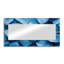 Frost Blue Leaves Tranquility I - décoration murale miroir floral - imprimé sur métal-1242305101