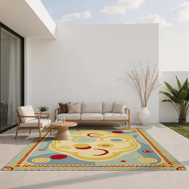Snappy Swing Indoor And Outdoor Area Rug, Rectangle 8' x 10'