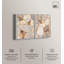 Décoration murale bohème texturée texturée "Tons terreux" par Art Remedy, cadre blanc, 20 x 30-1101650589-1101650576